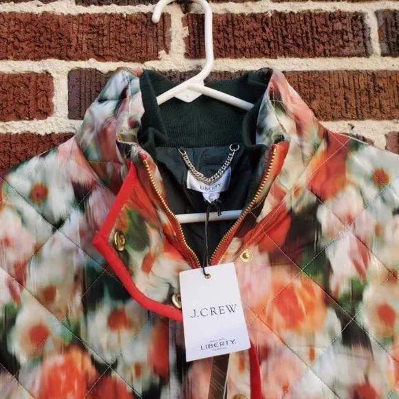 New XS S XL J Crew puffer snowsuit with Primaloft Liberty Hazy Days floral - Picture 5 of 16